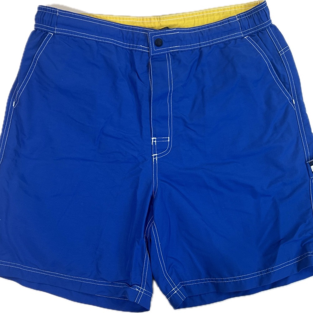 Vintage 1990's Tommy Hilfiger‎ Size L TH Flag Spell out Swimsuit Board Shorts